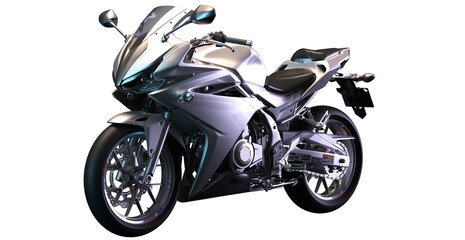 cross  view super bike, motorcycle for make mockup on empty background  © purgatory.art