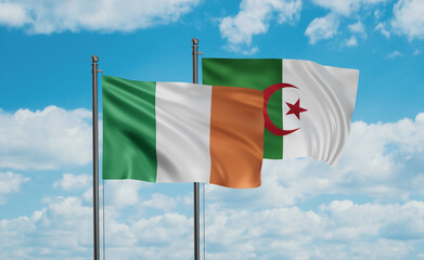 Ireland and Algeria national flag
