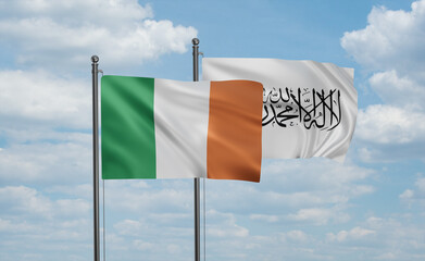 Ireland and Afghanistan national flag