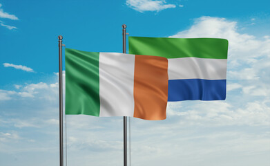 Sierra Leone and Ireland flag