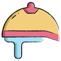 Obraz premium Hand drawn Helmet icon
