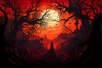 scary halloween background