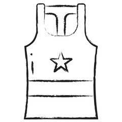 Hand drawn Tank Top icon