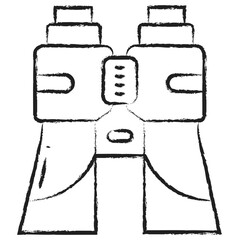 Hand drawn Binoculars icon