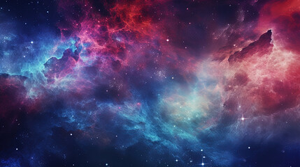 Obraz premium Space background with stars and nebula clouds