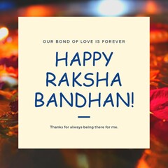 Happy raksha bandhan special. Love between brother and sister. Illustration.