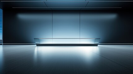 Product background, blank space, abstract minimal design, display platform pedestal, podium, studio showcase, showroom, business concept, space for text