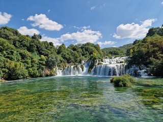 Obraz premium Waterfall, NP Krka, Croatia