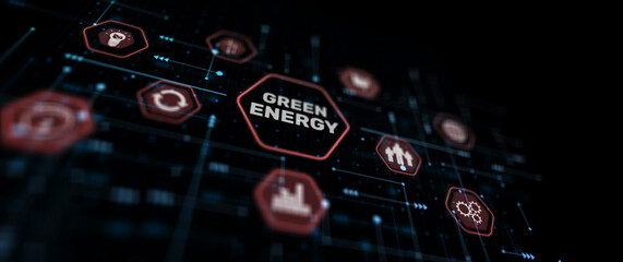 Green eco energy 2023 mixed media banner