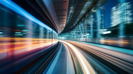 Fototapeta na wymiar Bahnbrechende Geschwindigkeit: Die Zukunft der Zugreisen