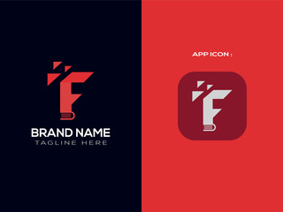 Fototapeta premium business minimal letter logo design