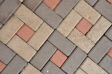 calçada de tijolos de paver 