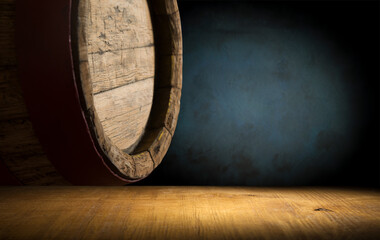 background of barrel shape, free, empty, space. High quality photo