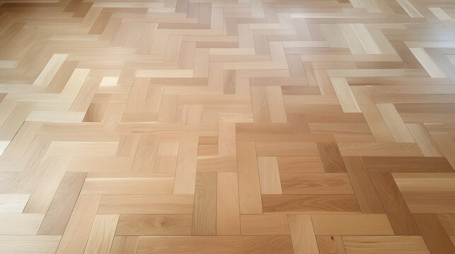 La texture d'un parquet en chevron d'un appartement haussmannien dans Paris .