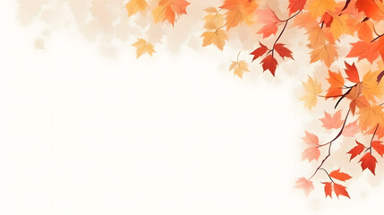 Un dessin avec des feuilles dans un style d'automne.