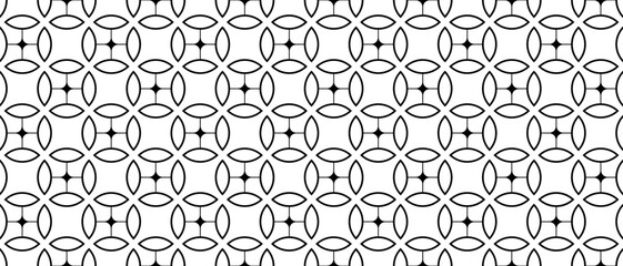 Seamless monochrome ellipse pattern wallpaper.