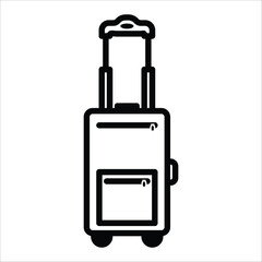 suit case icon vector design template