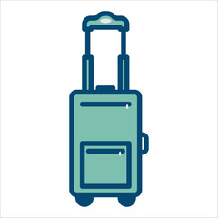 suit case icon vector design template