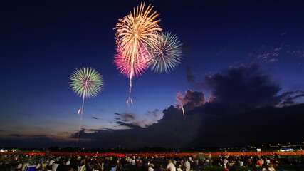 うつのみや花火大会 2023年08月12日(土) 栃木県 宇都宮市 鬼怒川 道場宿緑地