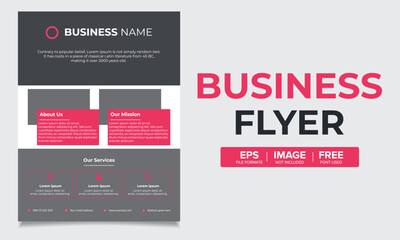 Unique Corporate Business Flyer Design Template