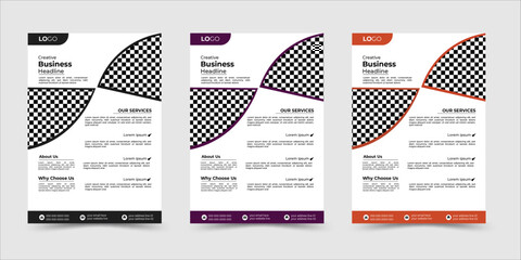 Corporate  business flyer template design sets. perfect for creative professional business.