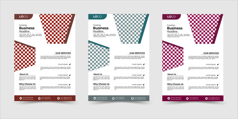 Corporate  business flyer template design sets. perfect for creative professional business.