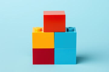 Fototapeta premium Vivid block brick.
