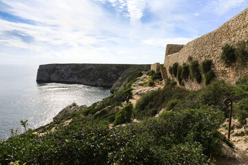 Fototapeta na wymiar The Fort of Santo Antonio de Belixe on Cape of Saint Vincent