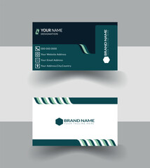 Very nice professional corporate business card design use green color combination.You can use your business card varsetile use.Modern business card mostly use simple design for smart person