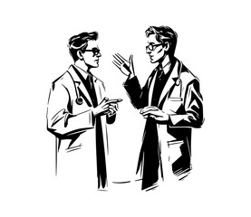 people doctor talking