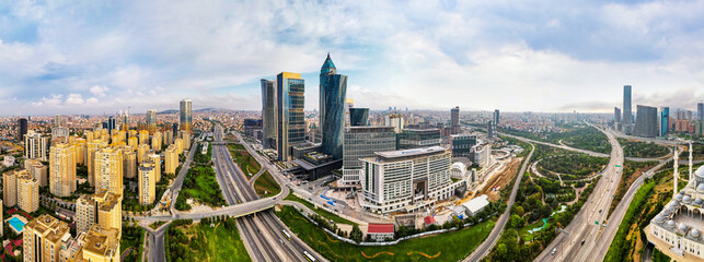 Istanbul Financial Center (IFC) in Atasehir, Istanbul, Turkey. Global financial services hub....