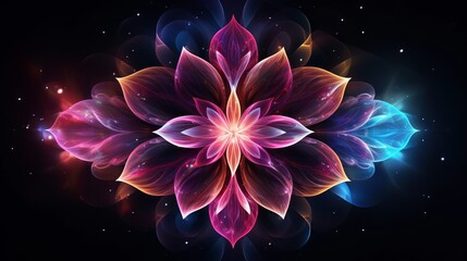 abstract fractal flower