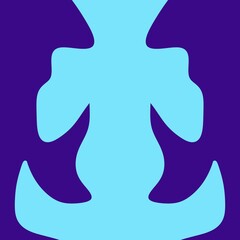 Abstract blue symmetrical design