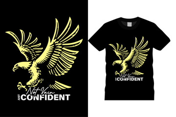 Not Vain Just Confident Custom Typography Vector Template