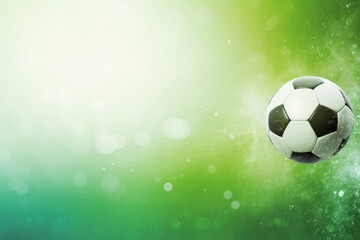 Obraz premium Soccer ball on bright colorful background