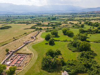 Fototapeta na wymiar Aerial view of ancient city Nicopolis ad Nestum, Bulgaria