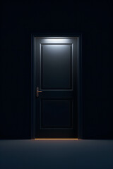 door with light