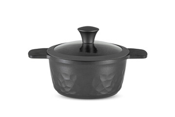 kitchen cooking appliances on white background 