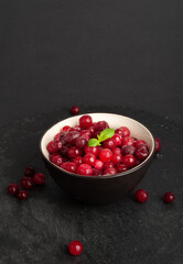 Frozen Lingonberry, Iced Cowberry, Snow Cranberry, Red Viburnum Berries, Frozen Lingonberry