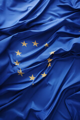 European flag waving in the wind - 637559340