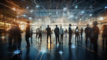 Radical Digital Transformation: Expressive Team Dynamics in Immersive AI Network Space