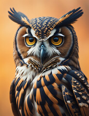 eagle owl portrait