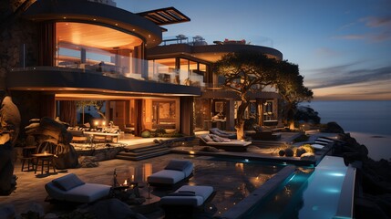 Modern house, generative ai