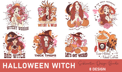 Halloween Witch  Sublimation Bundle