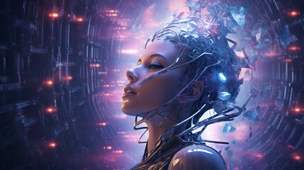 Expressive AI Robot's Immersive Dream: Authentic Contemplation