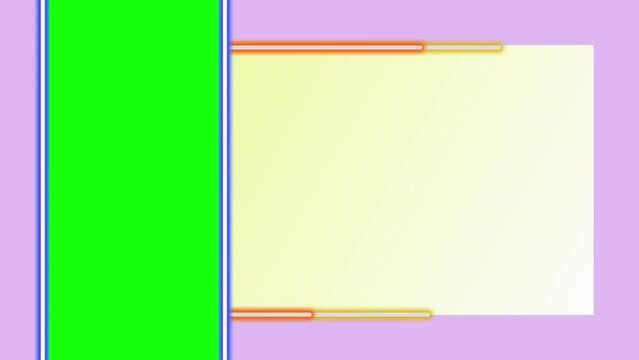 Abstract motion frames and animated backgrounds. Green screen Chroma key background.