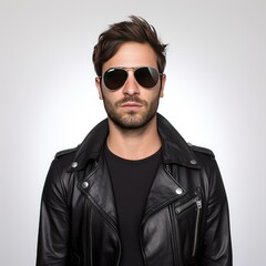 Obraz premium Man with glasses