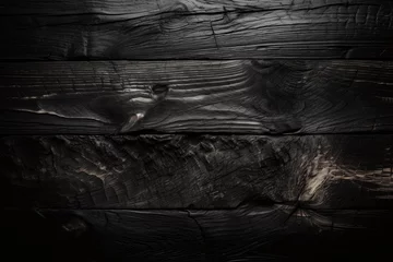 Selbstklebende Fototapete Brennholz Textur BBQ. Burnt wooden Board background.