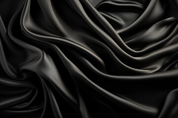 Fototapeta premium black silk fabric background