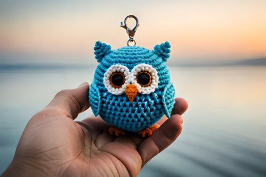 owl keychain- CROCHET